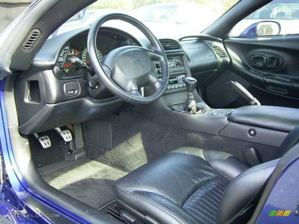 2004 Corvette Z06 - LeMans Blue Metallic / Black photo #22