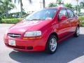 2004 Victory Red Chevrolet Aveo LS Sedan  photo #7