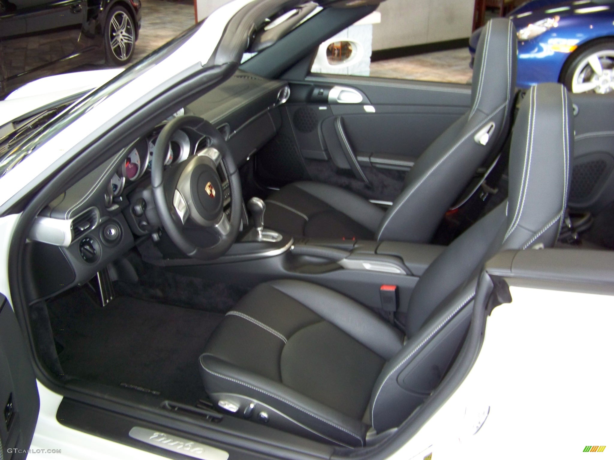 2008 911 Turbo Cabriolet - Carrara White / Black Full Leather photo #6