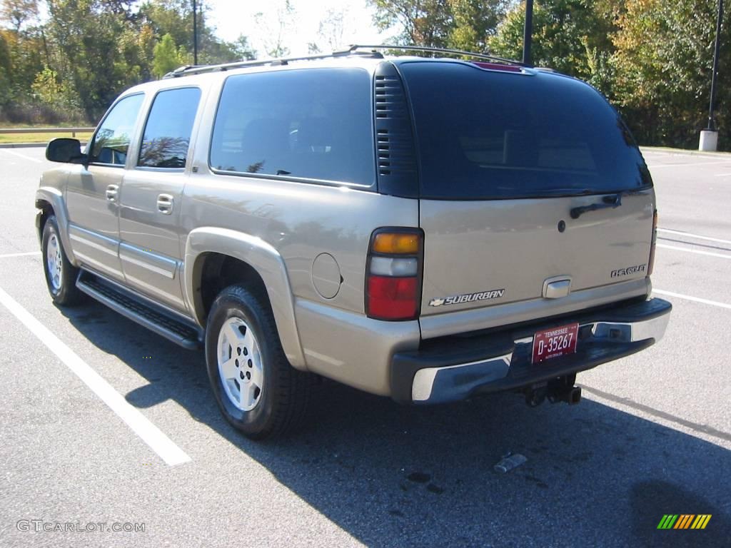 2005 Suburban 1500 LT - Sandstone Metallic / Tan/Neutral photo #3