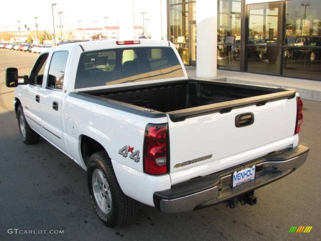 2006 Silverado 1500 LT Crew Cab 4x4 - Summit White / Dark Charcoal photo #6