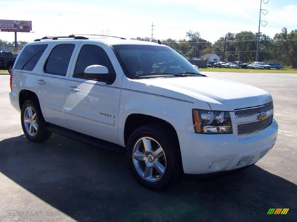 2007 Tahoe LTZ - Summit White / Dark Titanium/Light Titanium photo #6