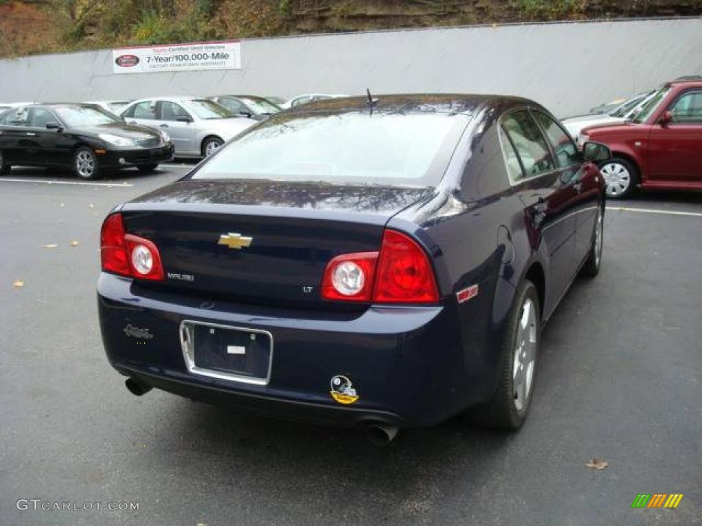 2008 Malibu LT Sedan - Imperial Blue Metallic / Titanium Gray photo #4