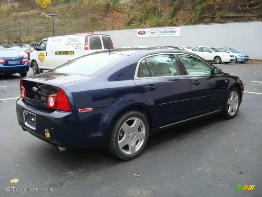 2008 Malibu LT Sedan - Imperial Blue Metallic / Titanium Gray photo #5