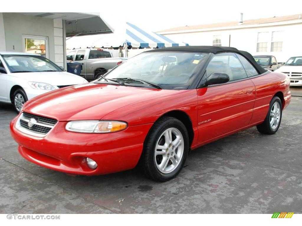 1997 Sebring JXi Convertible - Indy Red / Camel photo #2