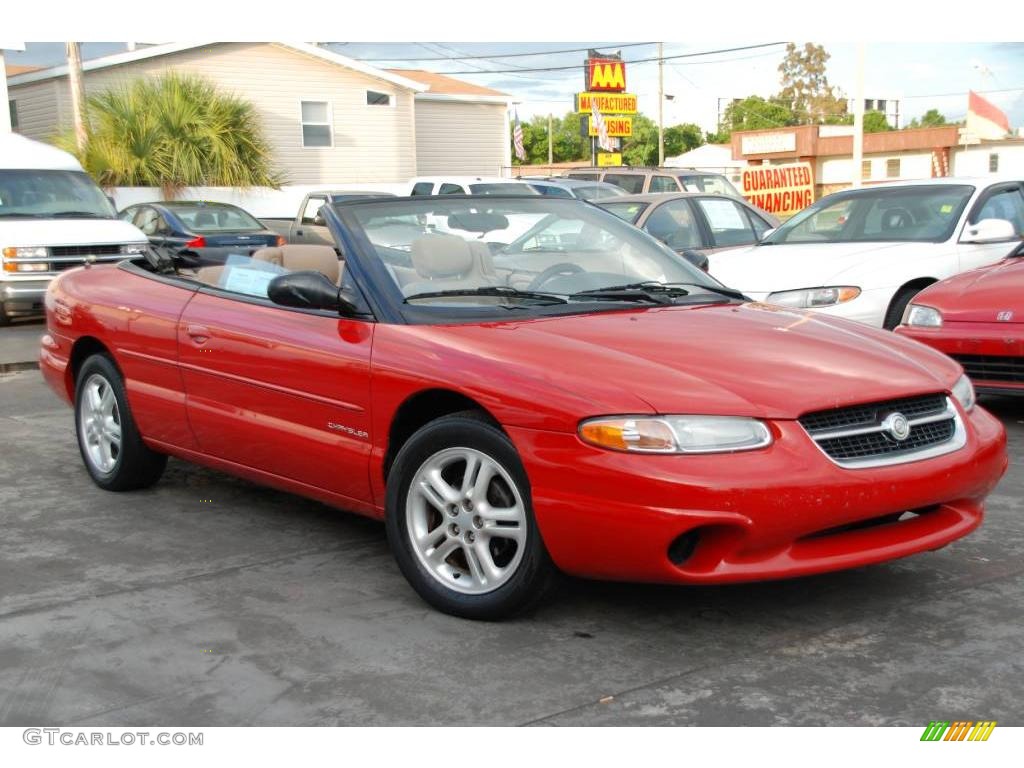 1997 Sebring JXi Convertible - Indy Red / Camel photo #4