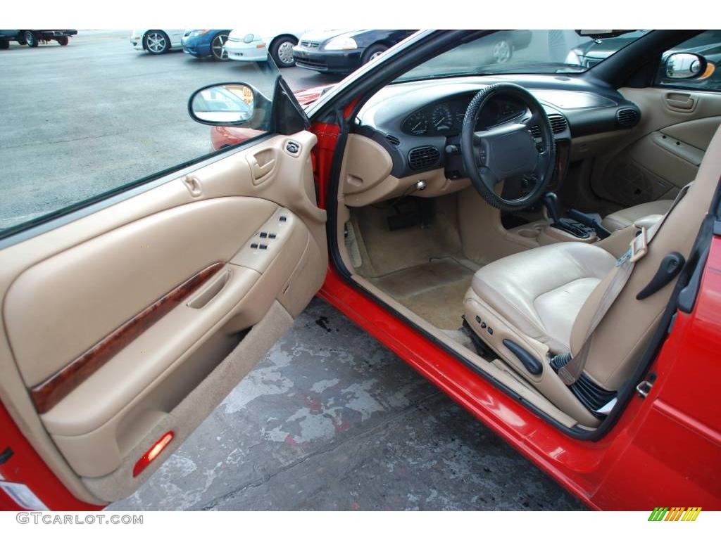 1997 Sebring JXi Convertible - Indy Red / Camel photo #14