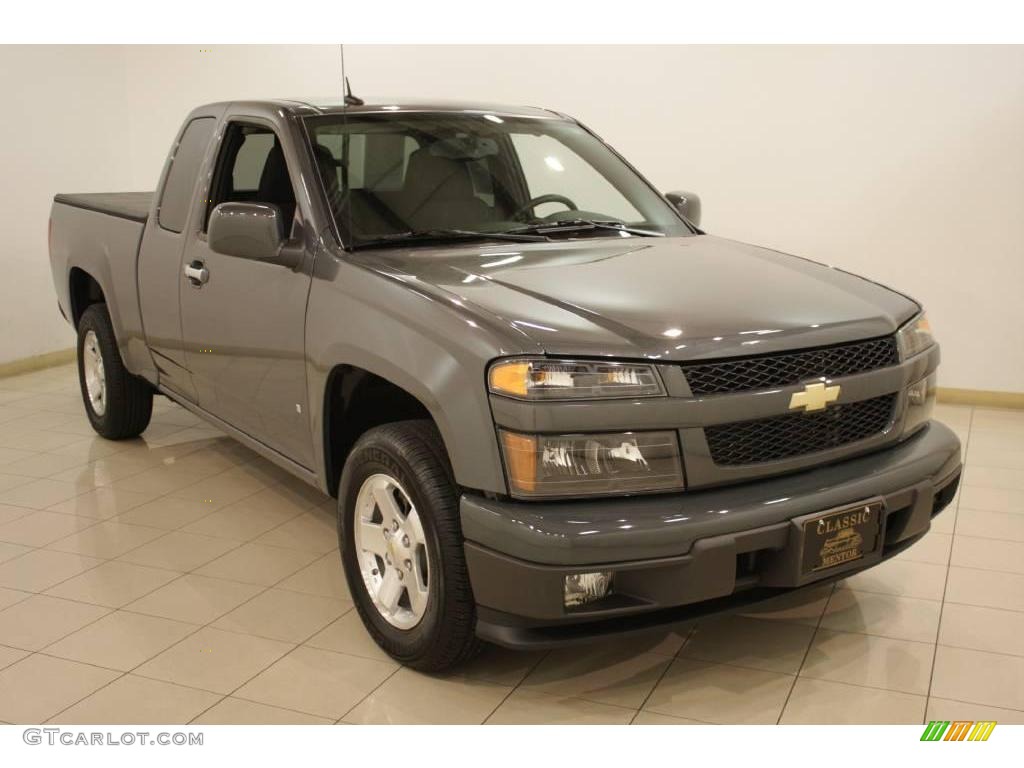 2009 Colorado LT Extended Cab - Dark Gray Metallic / Ebony photo #1