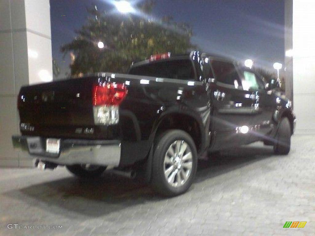 2010 Tundra Platinum CrewMax 4x4 - Black / Graphite Gray photo #5