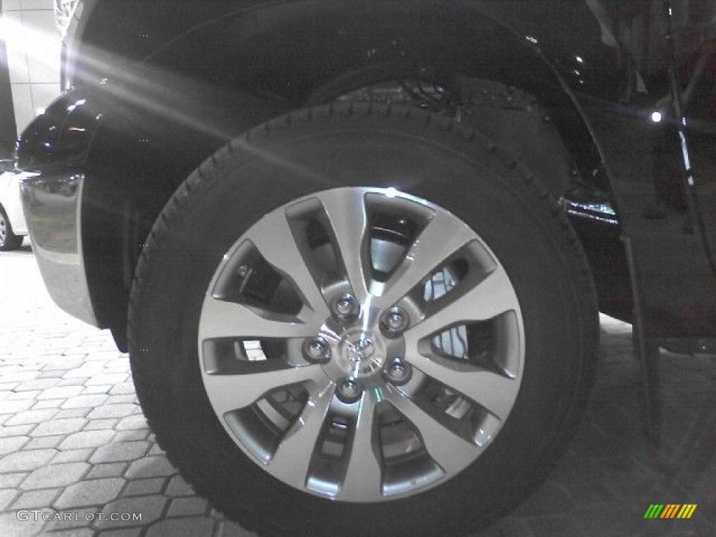 2010 Tundra Platinum CrewMax 4x4 - Black / Graphite Gray photo #29