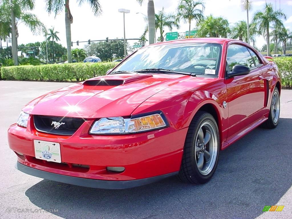 2004 Mustang GT Coupe - Torch Red / Medium Graphite photo #7