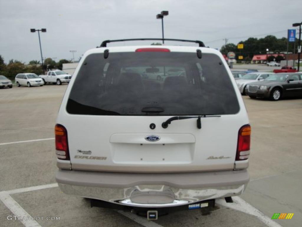 1999 Explorer Eddie Bauer 4x4 - Oxford White / Medium Prairie Tan photo #4