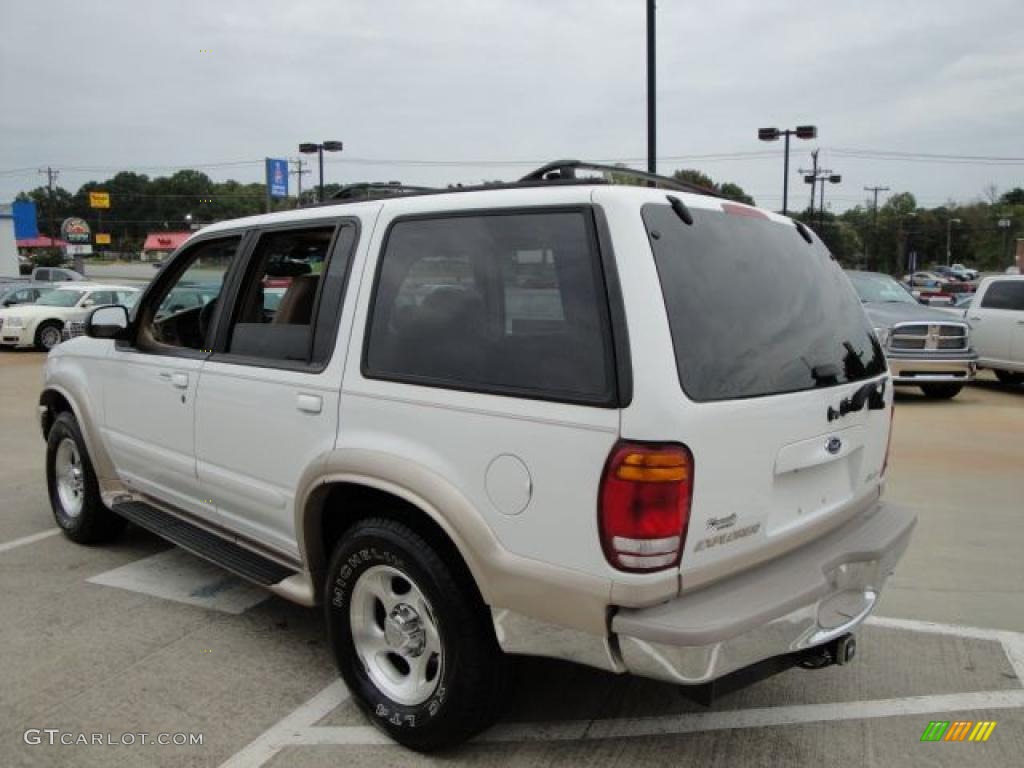 1999 Explorer Eddie Bauer 4x4 - Oxford White / Medium Prairie Tan photo #5