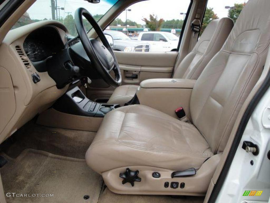 1999 Explorer Eddie Bauer 4x4 - Oxford White / Medium Prairie Tan photo #14