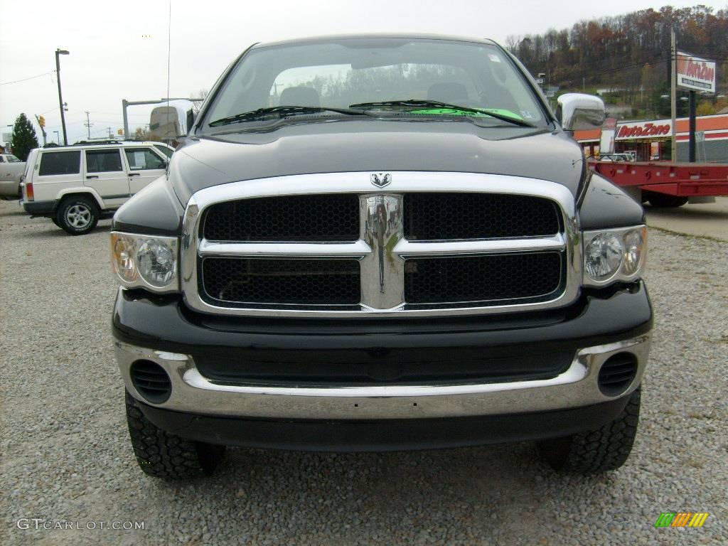 2005 Ram 1500 SLT Regular Cab 4x4 - Black / Dark Slate Gray photo #8