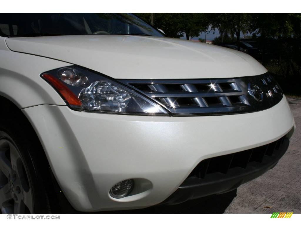 2004 Murano SL - Glacier Pearl White / Cafe Latte photo #12