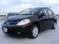 2009 Super Black Nissan Versa 1.8 S Sedan  photo #1