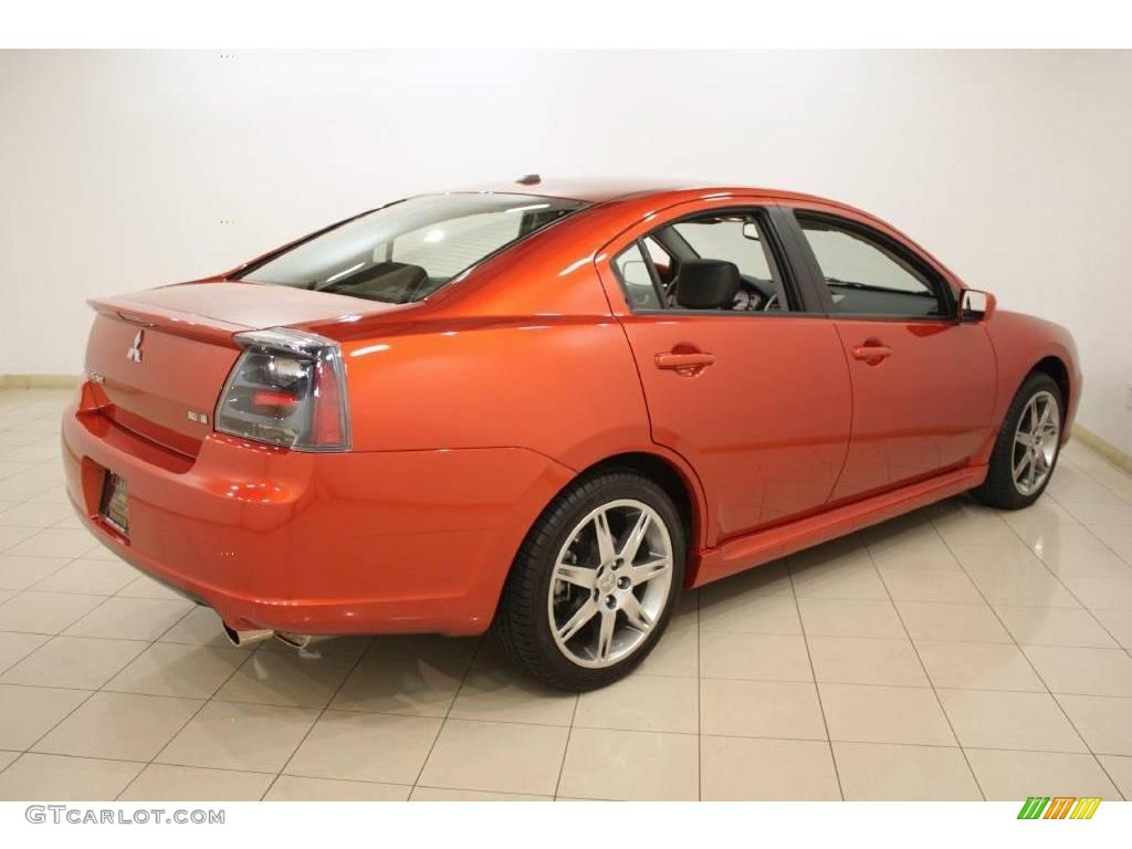 2007 Galant RALLIART - Sunset Orange Pearlescent / Black photo #6