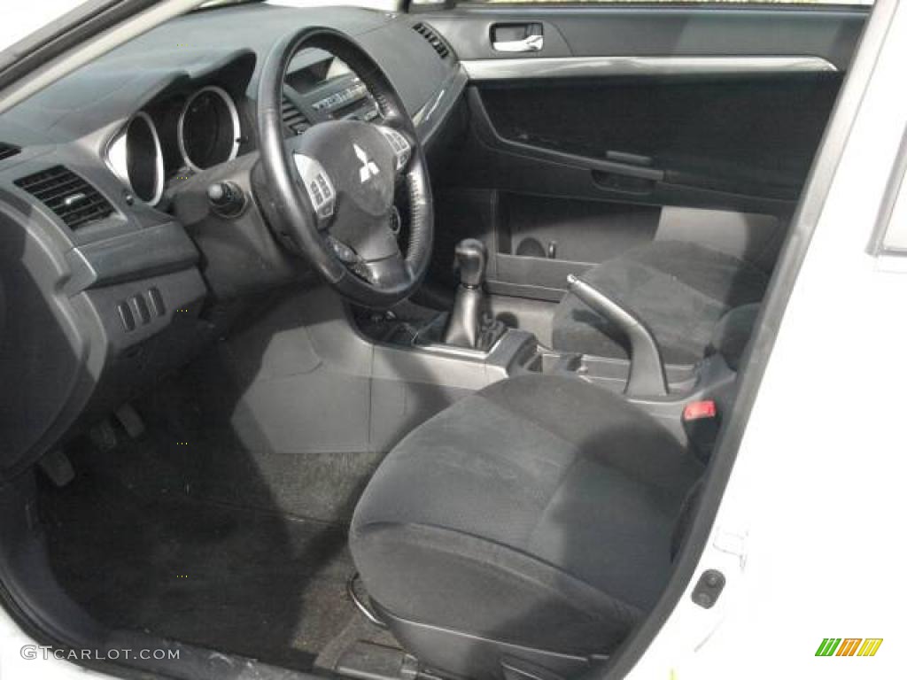 2008 Lancer GTS - Wicked White / Black photo #7