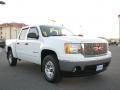 2008 Summit White GMC Sierra 1500 SLE Crew Cab 4x4  photo #3