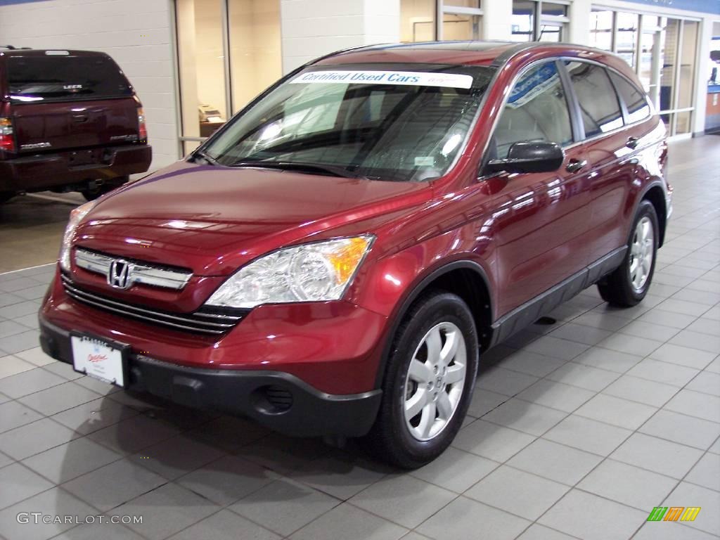 2008 CR-V EX 4WD - Tango Red Pearl / Gray photo #2