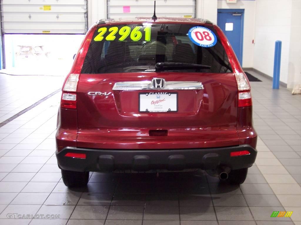 2008 CR-V EX 4WD - Tango Red Pearl / Gray photo #5