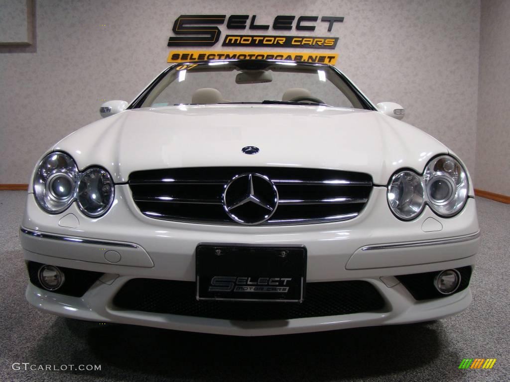 2007 CLK 550 Cabriolet - Arctic White / Stone photo #1