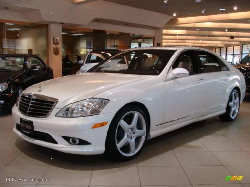 2009 S 550 4Matic Sedan - designo Mystic White / Oyster photo #3