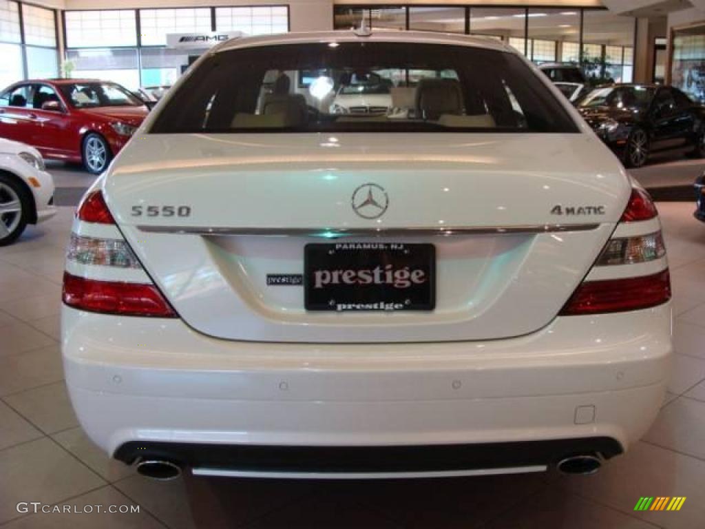 2009 S 550 4Matic Sedan - designo Mystic White / Oyster photo #5