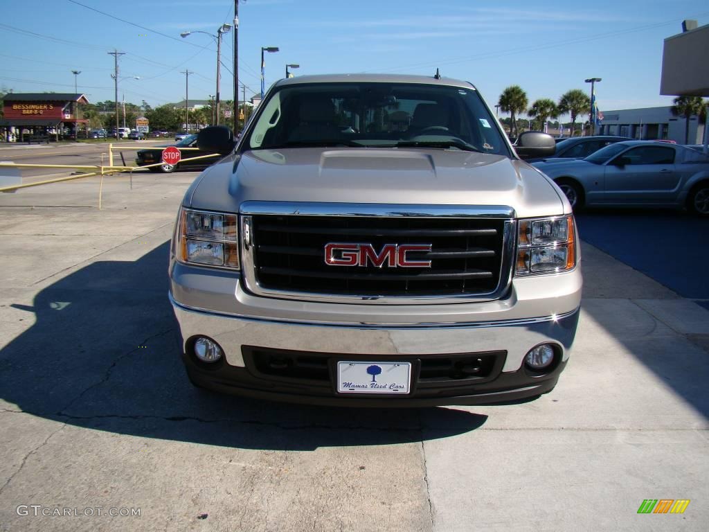 2008 Sierra 1500 SLE Crew Cab 4x4 - Silver Birch Metallic / Light Titanium photo #3
