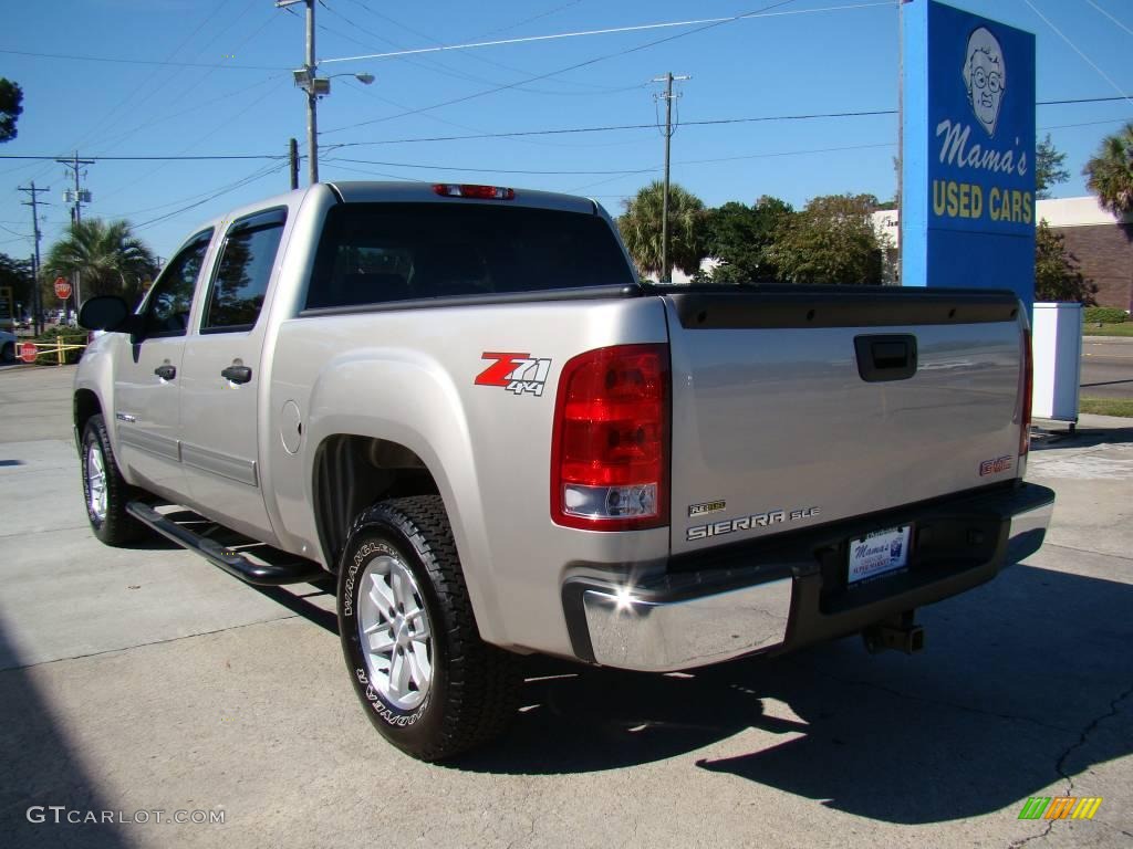 2008 Sierra 1500 SLE Crew Cab 4x4 - Silver Birch Metallic / Light Titanium photo #8