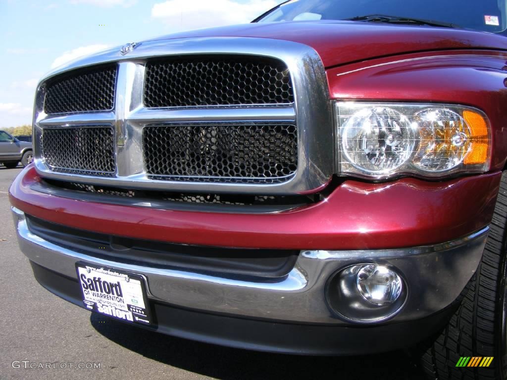 2003 Ram 1500 SLT Quad Cab 4x4 - Dark Garnet Red Pearl / Dark Slate Gray photo #39