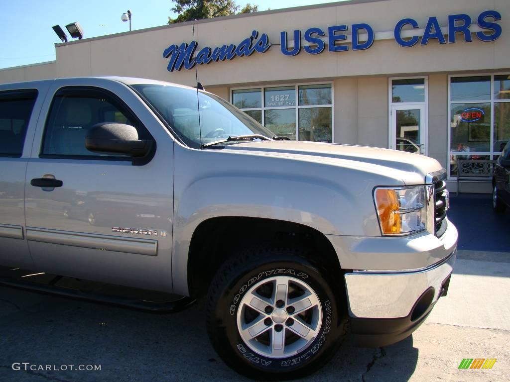 2008 Sierra 1500 SLE Crew Cab 4x4 - Silver Birch Metallic / Light Titanium photo #26
