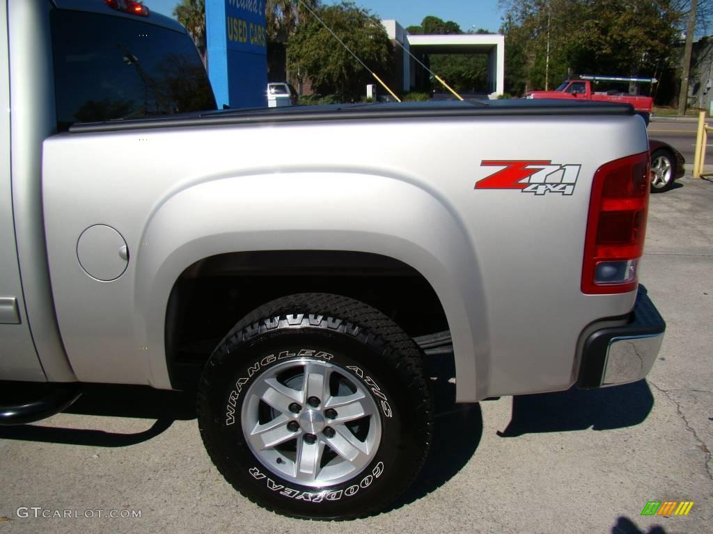 2008 Sierra 1500 SLE Crew Cab 4x4 - Silver Birch Metallic / Light Titanium photo #28