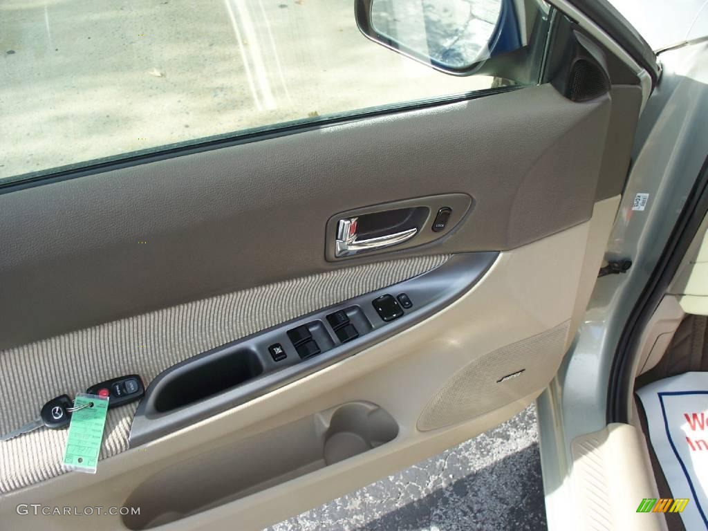 2004 MAZDA6 s Sport Wagon - Pebble Ash Metallic / Beige photo #6