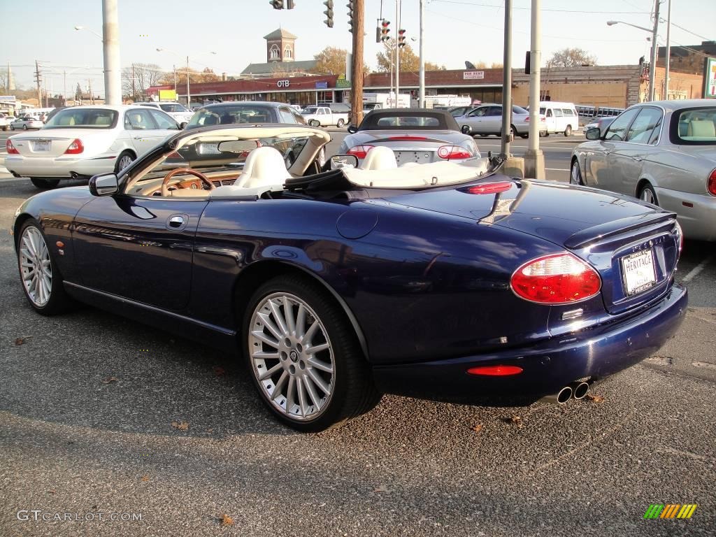 2005 XK XKR Convertible - Pacific Blue Metallic / Ivory photo #5