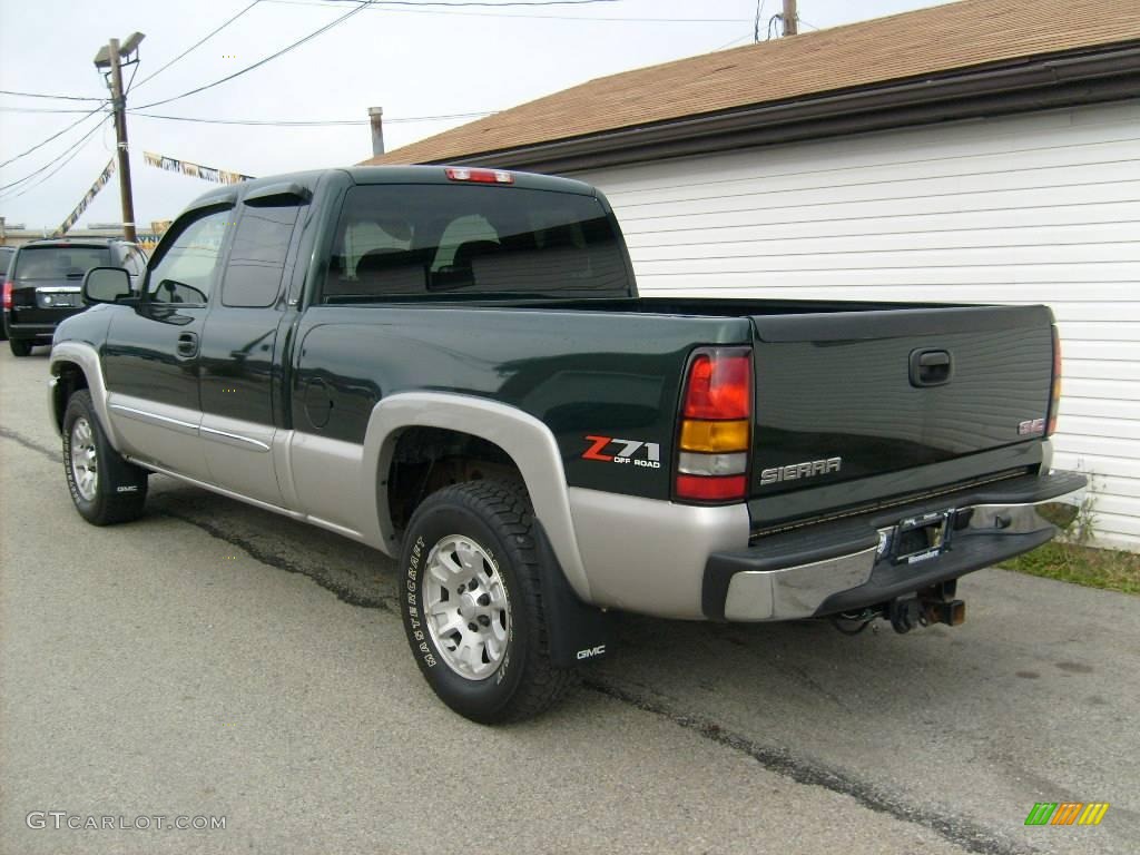 2006 Sierra 1500 SLT Extended Cab 4x4 - Polo Green Metallic / Dark Pewter photo #3