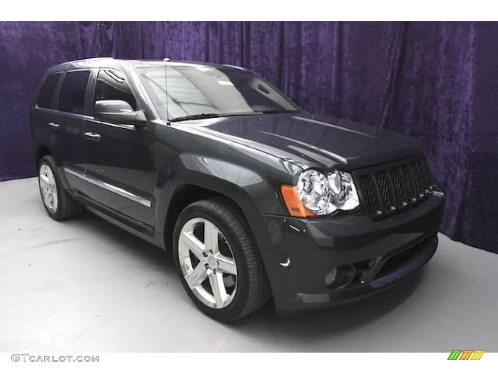 2008 Grand Cherokee SRT8 4x4 - Modern Blue Pearl / Dark Slate Gray photo #8