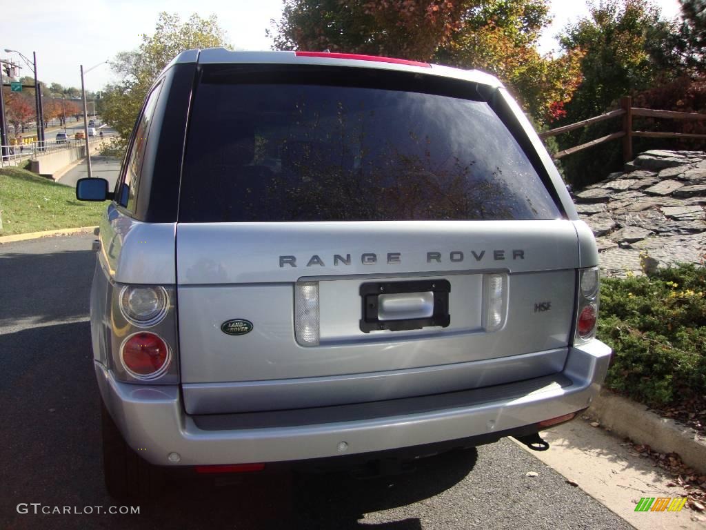2007 Range Rover HSE - Zermatt Silver Metallic / Charcoal photo #4