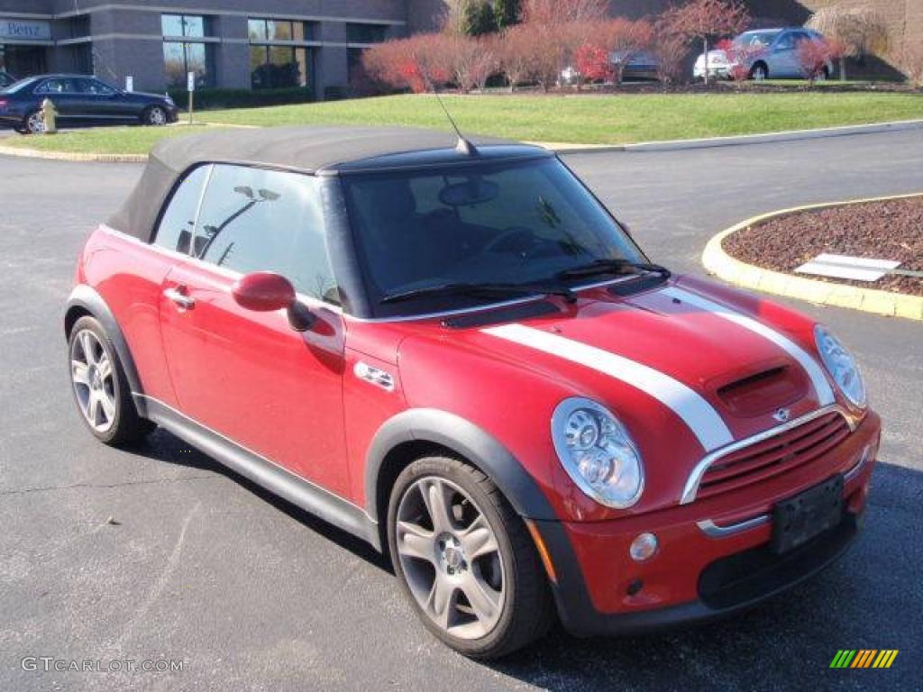 2007 Cooper S Convertible - Chili Red / Carbon Black/Black photo #4