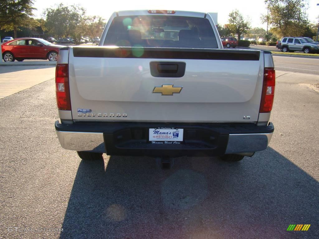 2008 Silverado 1500 LS Crew Cab - Silver Birch Metallic / Dark Titanium photo #8