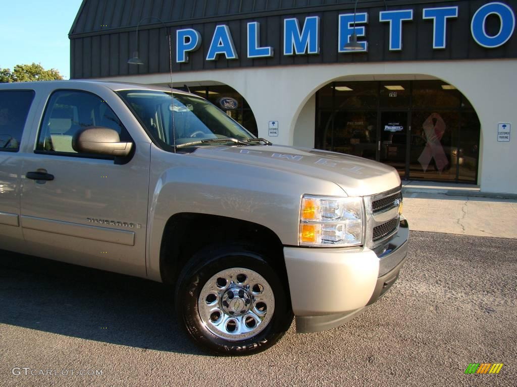 2008 Silverado 1500 LS Crew Cab - Silver Birch Metallic / Dark Titanium photo #24