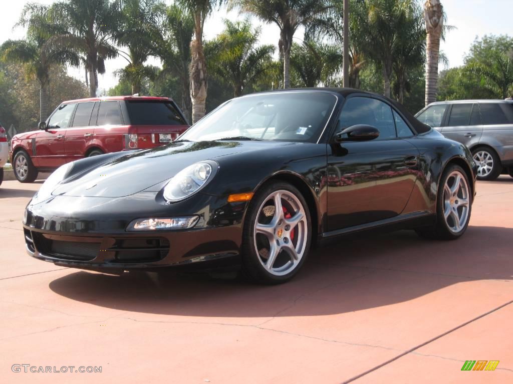 2008 911 Carrera S Cabriolet - Basalt Black Metallic / Black photo #2