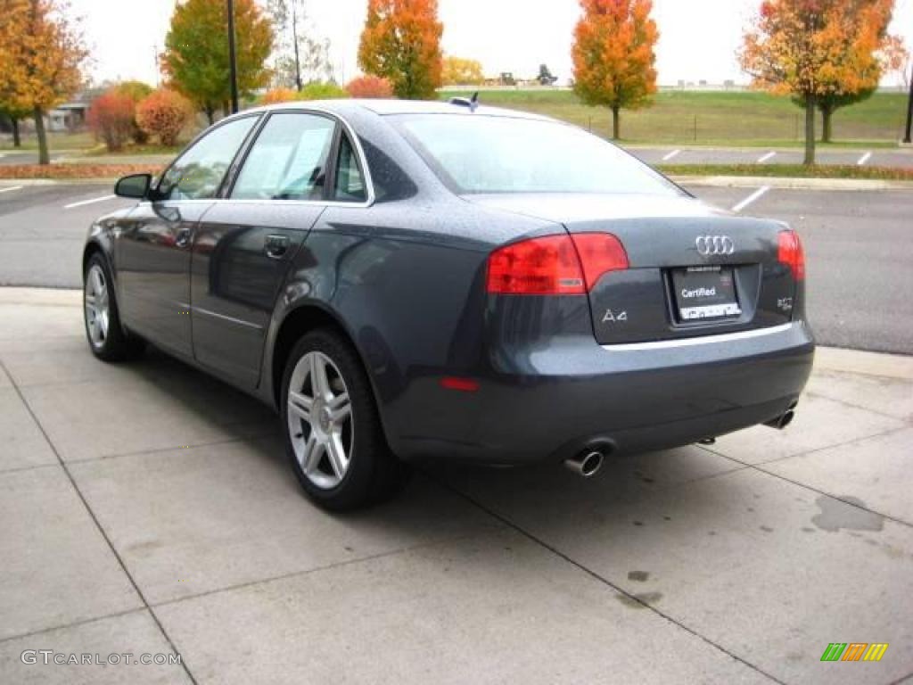 2006 A4 2.0T quattro Sedan - Dolphin Gray Metallic / Ebony photo #4