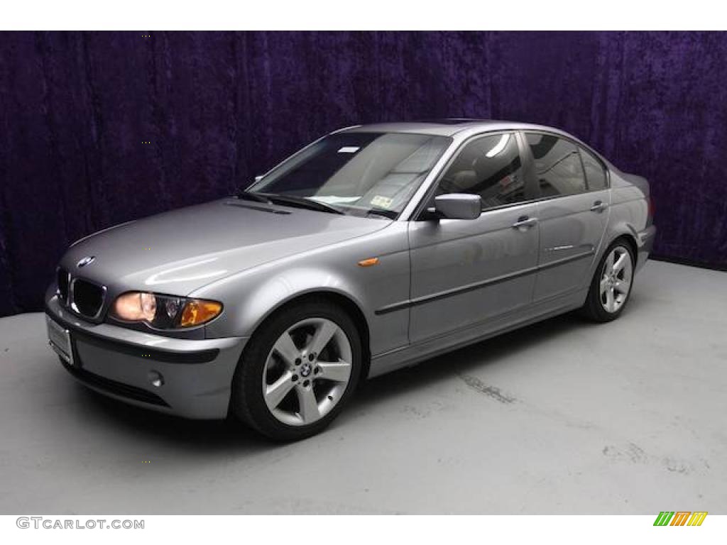 2004 3 Series 325i Sedan - Silver Grey Metallic / Grey photo #34