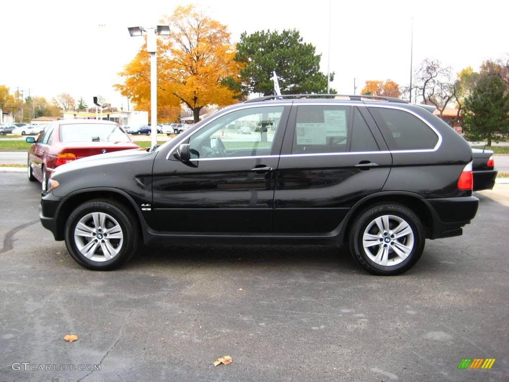 2006 X5 4.4i - Black Sapphire Metallic / Black Dakota Leather photo #2