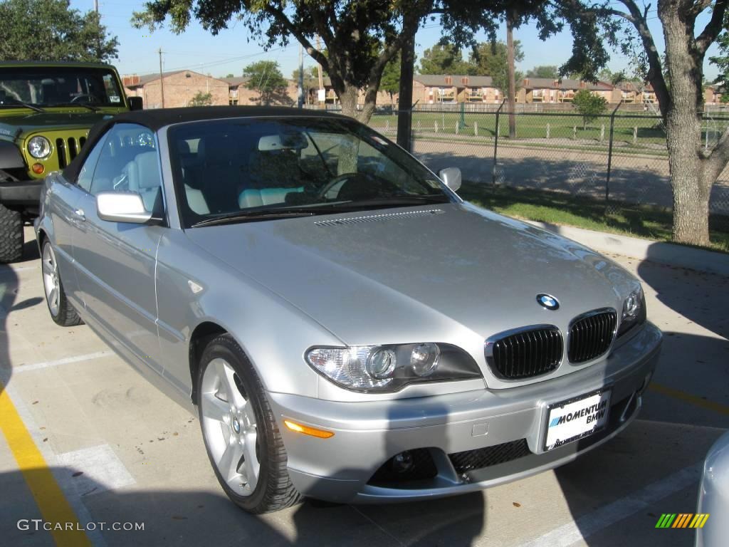 2006 3 Series 325i Convertible - Titanium Silver Metallic / Grey photo #4