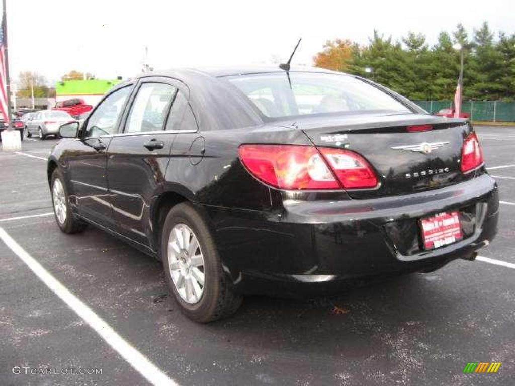 2008 Sebring LX Sedan - Brilliant Black Crystal Pearl / Dark Slate Gray/Light Slate Gray photo #16