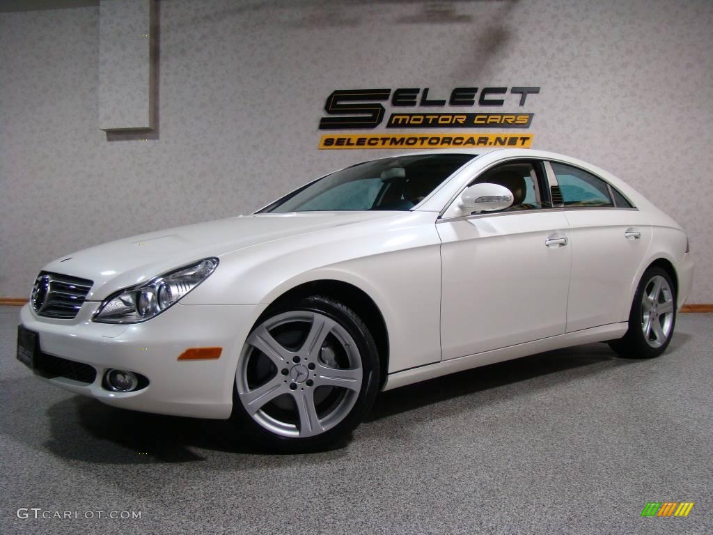 2007 CLS 550 - designo Mystic White / Cashmere photo #1