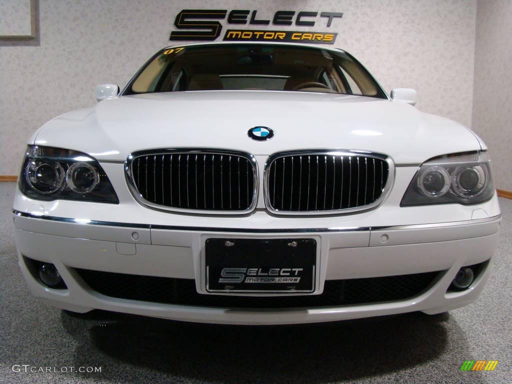 2007 7 Series 750Li Sedan - Alpine White / Beige photo #2
